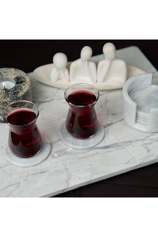 Costa Bardak Altlığı Seti Beyaz