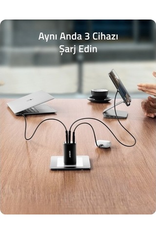 Anker Powerport Iıı 3-port 65w Şarj - A2667