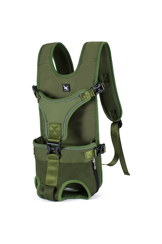 Samdoo Küçük-orta Boy Köpekler İçin Ayarlanabilir Kemerli Omuz Çantası, Su Geçirmez Oxford Kumaşı, Asker Yeşili, M Boyutu