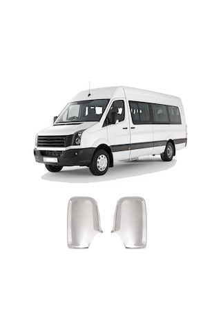 Volkswagen Crafter Uyumlu 2006-2017 Krom Ayna Kapağı 2 Parça Paslanmaz Çelik