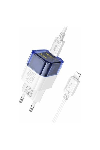 Hoco C131a Platinum Pd30w+qc3.0 Girişli Hızlı Şarj Başlığı Ve Type-c To İphone Lightning Kablo- 5775 Standart