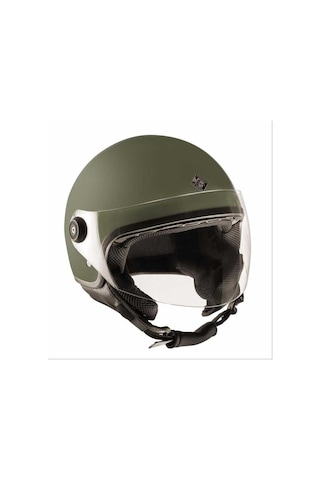 Tucano Urbano El Jettın 6.0 Yarım Kask Mat Haki Yeşil Çok Renkli