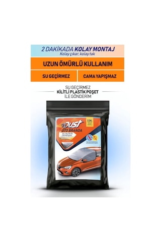 Yarım Branda Araba Oto Kar Buz Güneş Önleyici Ön Yan Arka Cam Koruyucu Araç Örtüsü Universal