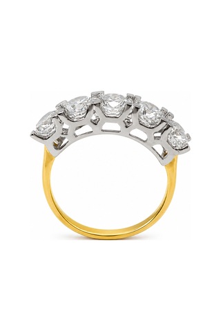 Yazıcılar 14 Ayar Altın Pearl Glow Modern Taşlı Yüzük 3,17 Gr 366