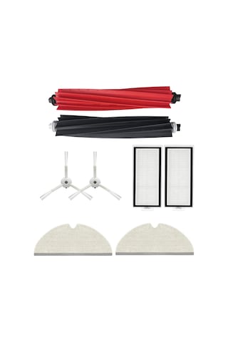 Roborock Q8 Max, Q8 Max Plus Beyaz Uyumlu Yedek Fırça Hepa Filtre Mop Seti-7 Parça