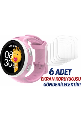 Bilicra Round Çocuk Akıllı Saat Ekran Koruyucu 6 Adet Nano Ekran Koruyucu - Cam Değildir