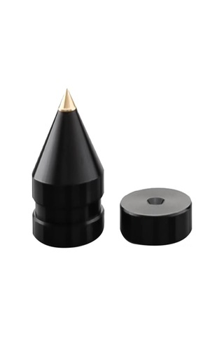 Aubyhe Siyah Alüminyum Hoparlör Ayakları Seti - 8 Adet, Metal Tırnaklı, 23mm Taban, 20mm Uzunluk