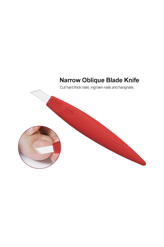 Moveevo Adet Tırnak Eti Bıçağı Ayak Pedikür Nasır Törpüsü Ayak Sert Ölü Deri Temizleyici Ayak Bakım Aracı