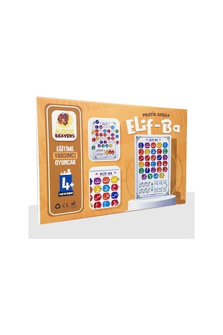 İslami Elifba Ahşap Oyuncak - Pratik Elifba Öğretici Geliştirici Oyuncak