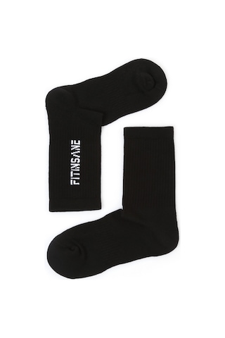 Premium Performance Crew Unisex 2'li Paket Siyah-beyaz Spor Çorap Siyah - Beyaz