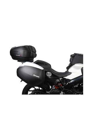 Motosiklet Sh-36w Yan Çanta Takım Beyaz Kapaklı Motor Çanta
