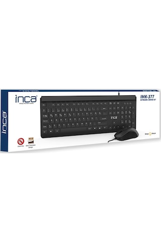 Inca IMK-377 Wired Slim Chocolate Q Klavye Mouse Set