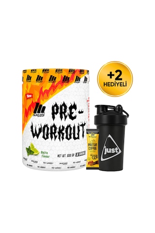 Mustang Nutrition Pre-workout Aminoasit Tozu 600 Gr 30 Servis Mojito + Shaker + Protein Kahve Hediyeli Aromasız