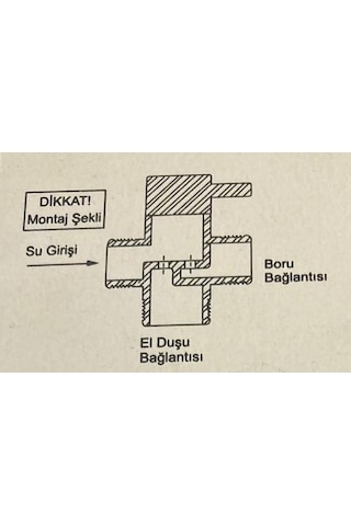 Hms 1/2-1/2-3/4 Banyo Robot Duş Seti Yönlendirici Ara Musluk Krom