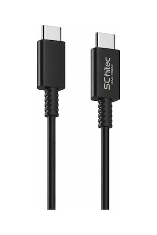 Schitec 60w Type-c To Type-c Data Ve Hızlı Şarj Kablosu Telefon, Tablet, Laptop Uyumlu Siyah Sk005