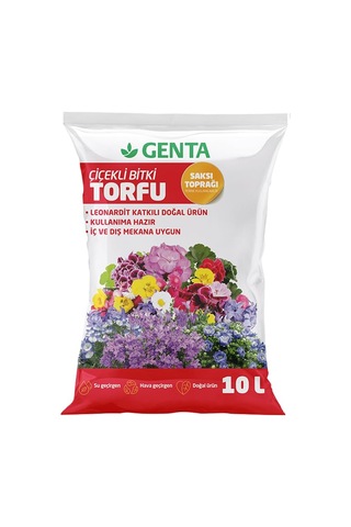 Genta Çiçekli Bitkiler İçin Saksı Toprağı 10 Lt