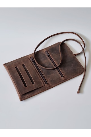 Küçük Tütün Kesesi Cüzdan Tütünlük Hakiki Deri