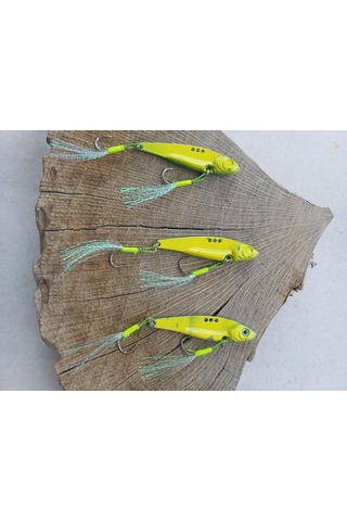 3 Adet 2 Kancalı 10 Gr Zincmetal Jig Vibrasyon Metal Olta Balık