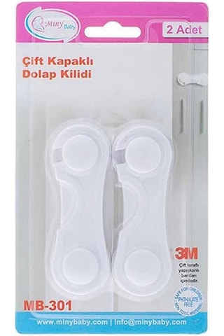 Miny Baby Çift Kapaklı Dolap Kilidi