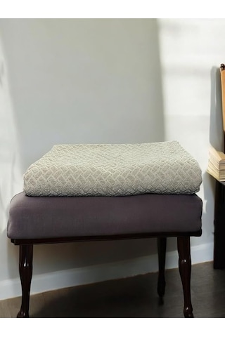 Şönil Kadife Koltuk Örtüsü, Çekyat Örtüsü, Kanepe Örtüsü, Koltuk Şalı Bej Renk 180x220cm Çok Renkli