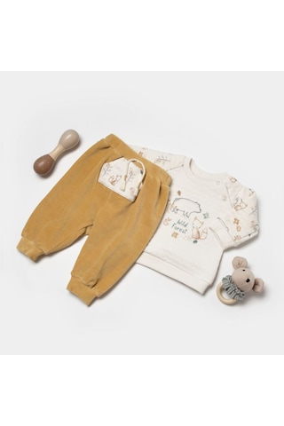 Bibaby Wild Forest 2'li Bebek Takım 59811 Bej
