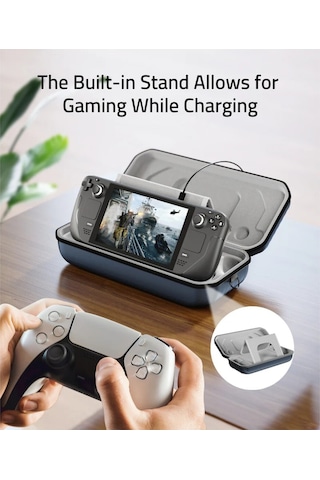 Steam Deck Oled/lcd Uyumlu Sert Taşıma Çantası, Suya Dayanıklı Mavi M52