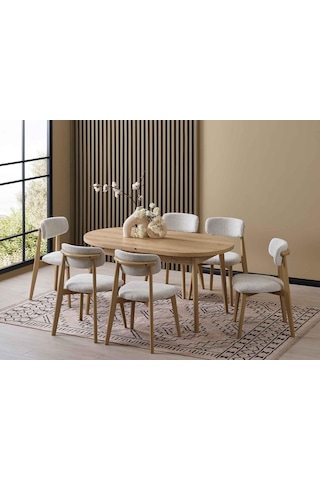 Laçin Yemek Masası Takımı Meşe