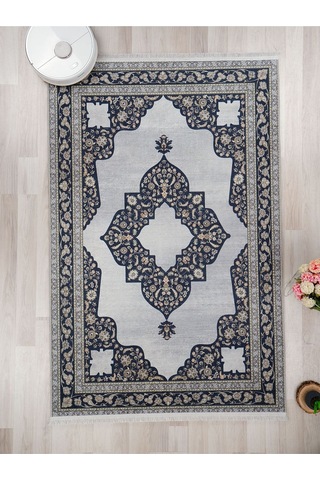 Dijital Baskılı Yıkanabilir Kaymaz Taban Salon Ve Oturma Odası Halısı 1077h 001