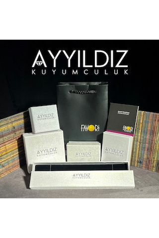 Kadın 3'Lü Örgü Rose Altın Yüzük