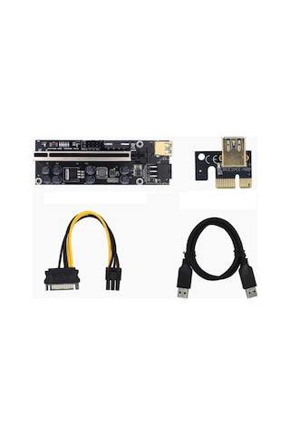 Zauss V009C Plus Pcı-E X1 To X16 Riser Ekran Kartı Yükseltici