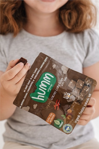 Humm Organic Organik Glutensiz Vegan Kakaolu ve Fındıklı Kek Atıştırmalık 6 x 30 G