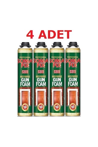 4 Ad Somafix Tabancalı Poliüretan Köpük Iç Çelik Kapı Montaj 4 Ad Somafix Tabancalı Poliüretan Köpük Iç Çelik Kapı Montaj