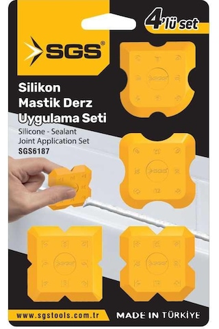 Sgs 6187 Silikon Mastik Derz Çekme Aparatı 4 Parça Sgs 6187 Silikon Mastik Derz Çekme Aparatı 4 Parça