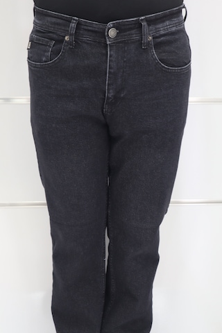 Hacker Denim Dmctekstil Erkek Füme Yüksek Bel Rahat Kesim Boru Paça Büyük Beden Jean Pantolon Füme