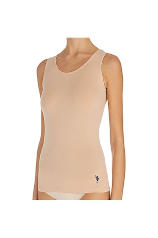 U.S. Polo Assn. U.s Polo Assn. 66005 Kadın Kalın Askılı Atlet-ten Ten