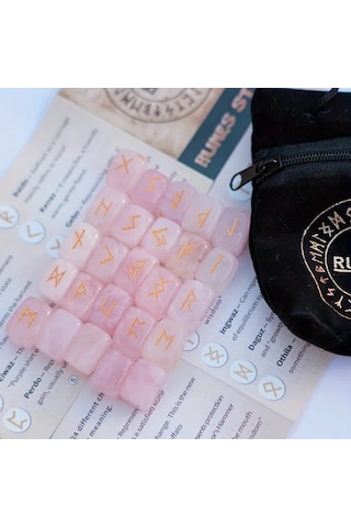 Willowhaven Topaz Doğal Ametist Rün Taşları Seti - Rune Lapis Lazuli Oyma Sembol Takı Yapım Kiti