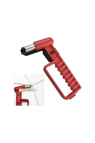 Kırmızı İmdat Çekici Cam Kırma Askılı İç 01