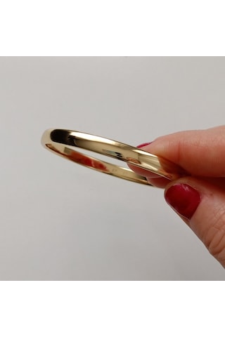 Lente Aksesuar Xuping Gold Ajda Model Kelepçe Bilezik 5mm Altın - Gold