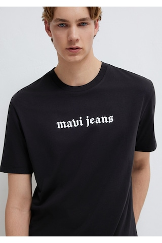 Mavi - Mavi Jeans Baskılı Siyah Tişört 0613201-900 Siyah