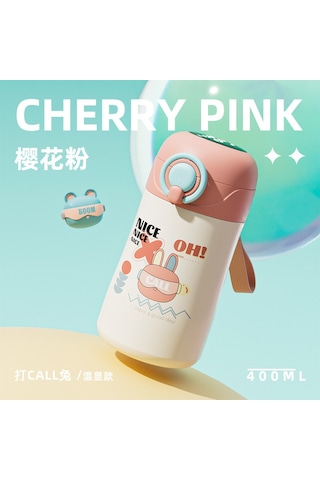 Jian Fan Paslanmaz Çelik Akılı Termos Bardak Sıcaklık Saman Su Bardağımor Mor