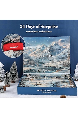 Survival Kit Advent Calendar For Men - Survival Tools Advent Calendar For Adult