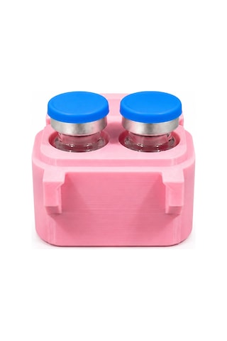 Kompakt 5/7 Ml Peptit Saklama Kutusu 2 Flakon Kapaklı Taşıma Ve Düzenleme Kutusu