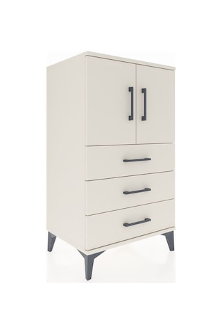 Hyperion Komodin 2 Raflı 3 Çekmeceli 2 Kapaklı 60x44x106 Aytaşı-aytaşı Aytası