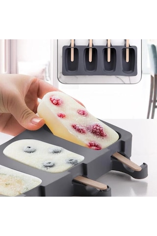Sengenegel Magnum Dondurma Kalıbı 4'lü Pratik Magnum Silikon Dondurma Kalıbı