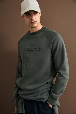 Lufian Cooper Erkek Sweatshirt Yeşil Yeşil 112030198100600