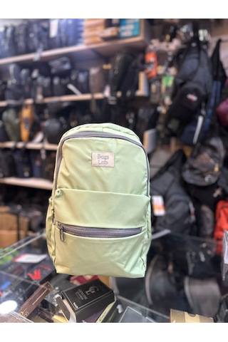 Bagslab Yeşil Su Geçirmez Kumaş Sırt Çantası 1067 Yeşil