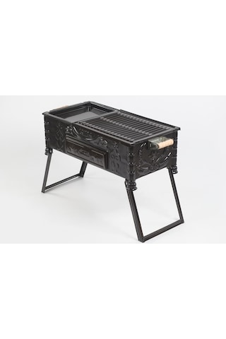 Cemre C16 Tavalı Ayaklı Kömürlü Mangal 60 CM