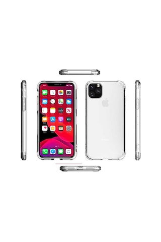 Apple Uyumlu iPhone 12 Mini Uyumlu Zore Nitro Anti Shock Silikon-renksiz Renksiz -