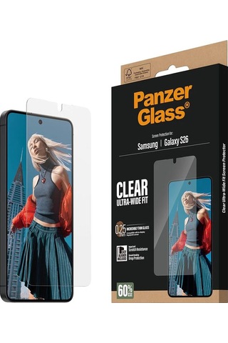 Panzerglass Samsung Galaxy Uyumlu  S26 Uwf Şeffaf Cam Ekran Koruyucu