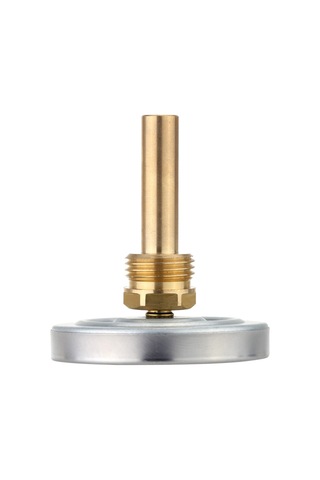 Yunboo Sıvı Sıcaklık Ölçer 0-120 C - Alüminyum Kasa, 63mm Gösterge, 1/2 Bsp Vida, Su Geçirmez, Yatay Montaj